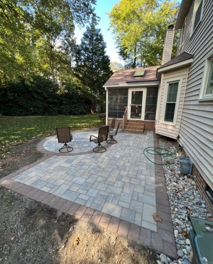 Backyard patio transformation